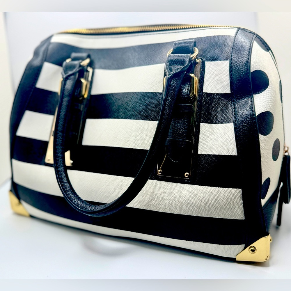 Aldo Black and White Polka Dot/Striped